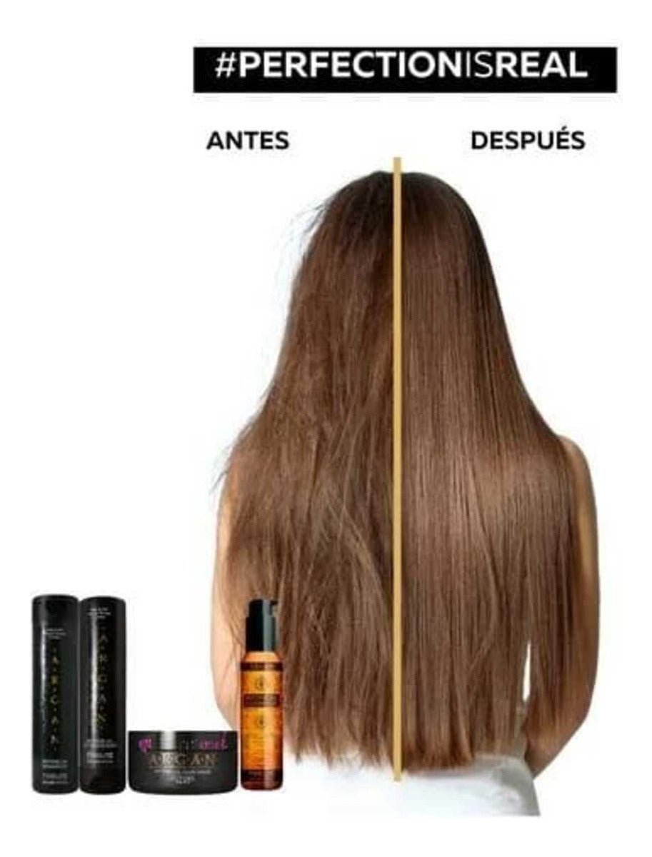 Caja Ampollas Argan Puro Mythical Nutritiva Hidratante Humectante Con Filtro Uv 12 Unidades Intensivas Brillo Premium Uso Profesional Salon Belleza Restauracion Fidelite