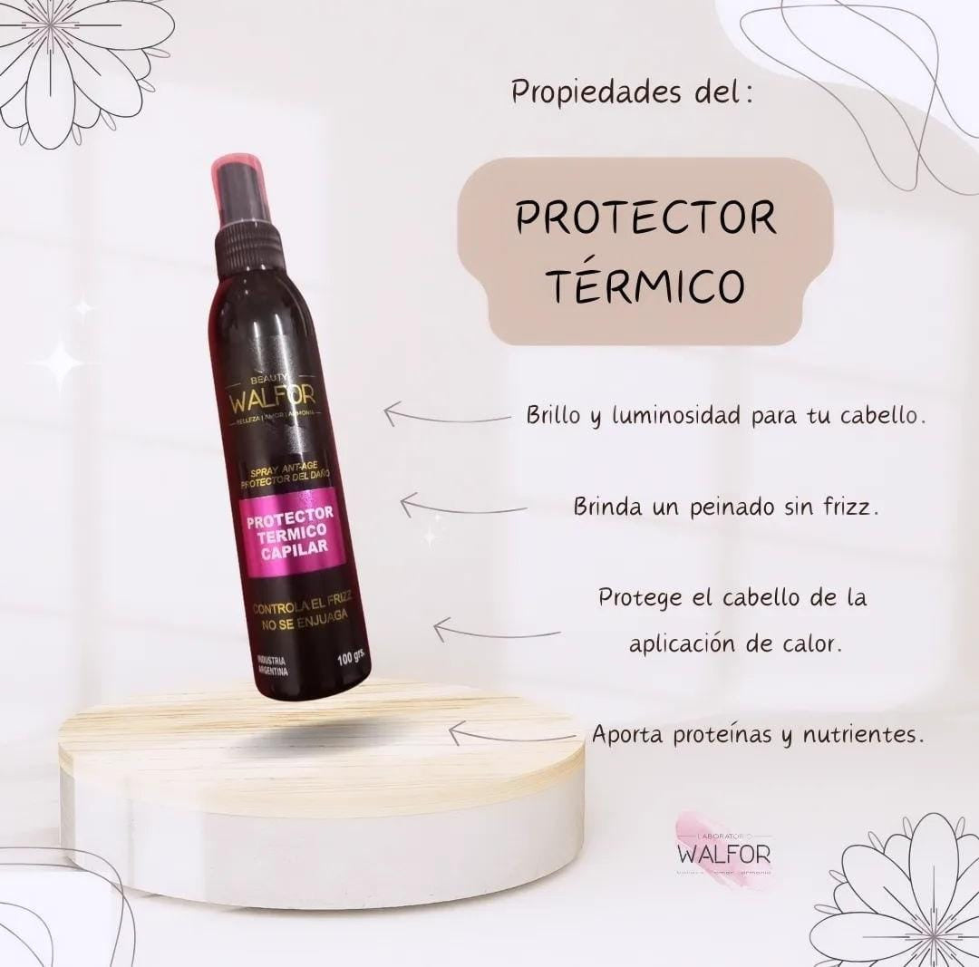 Beauty Walfor Protector Termico Capilar Spray Anti-age + Control Frizz X100grs
