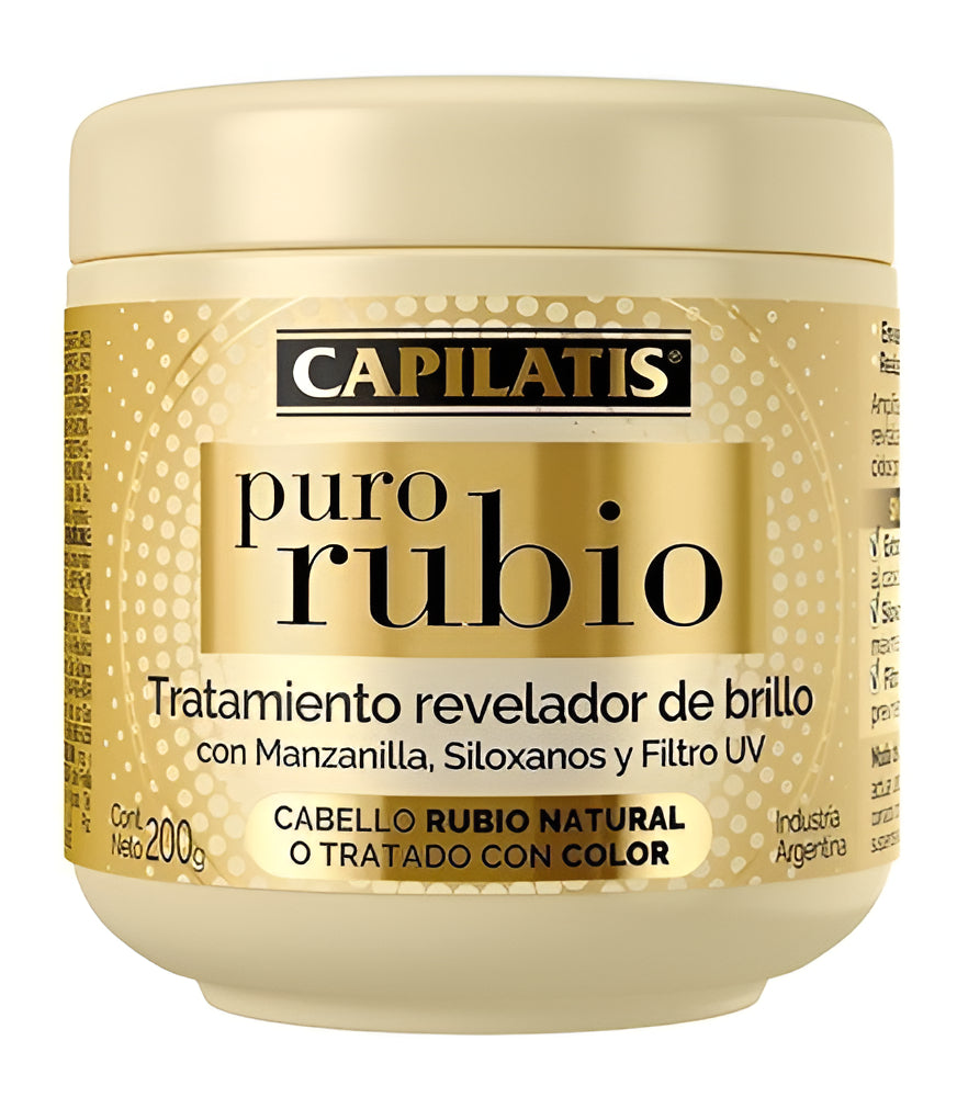 Tratamiento Reveladorde Brillo Capilatis Puro Rubio