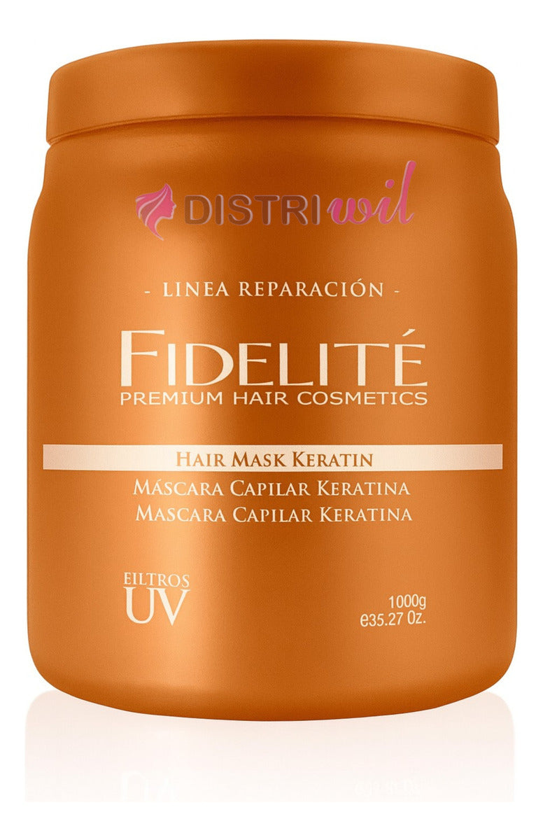 Kit Fidelite X3 Mascaras Capilares Argan Mythical + Keratina Reestructurante + Coco Con Vainilla X1000ml - Nutricion Brillo Suavidad Restauracion Hidratacion - Renueva Fibra Capilar