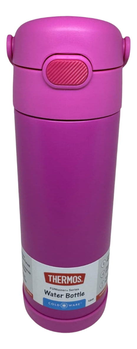 Botella Termica Thermos Funtainer 12 Horas Frio Rosa 470ml Fucsia
