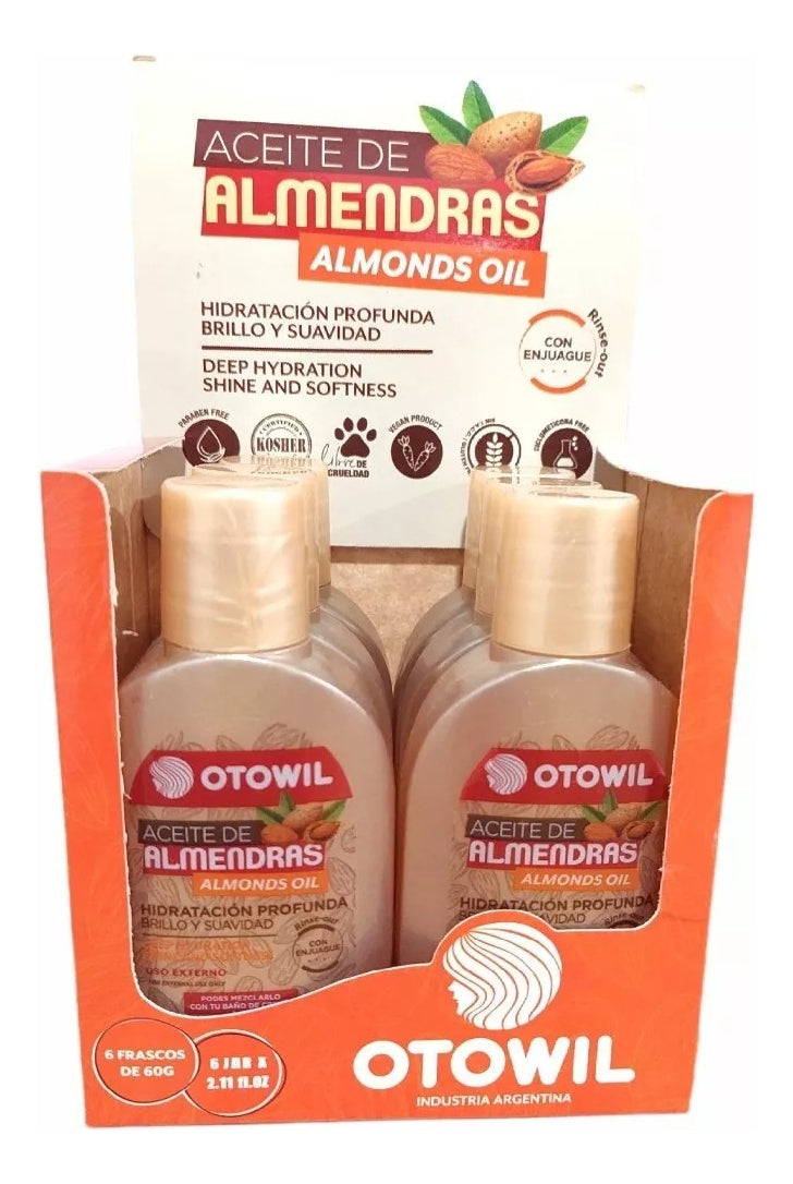 Aceite De Almendras Capilar Hidratacion Profunda 60m X12u