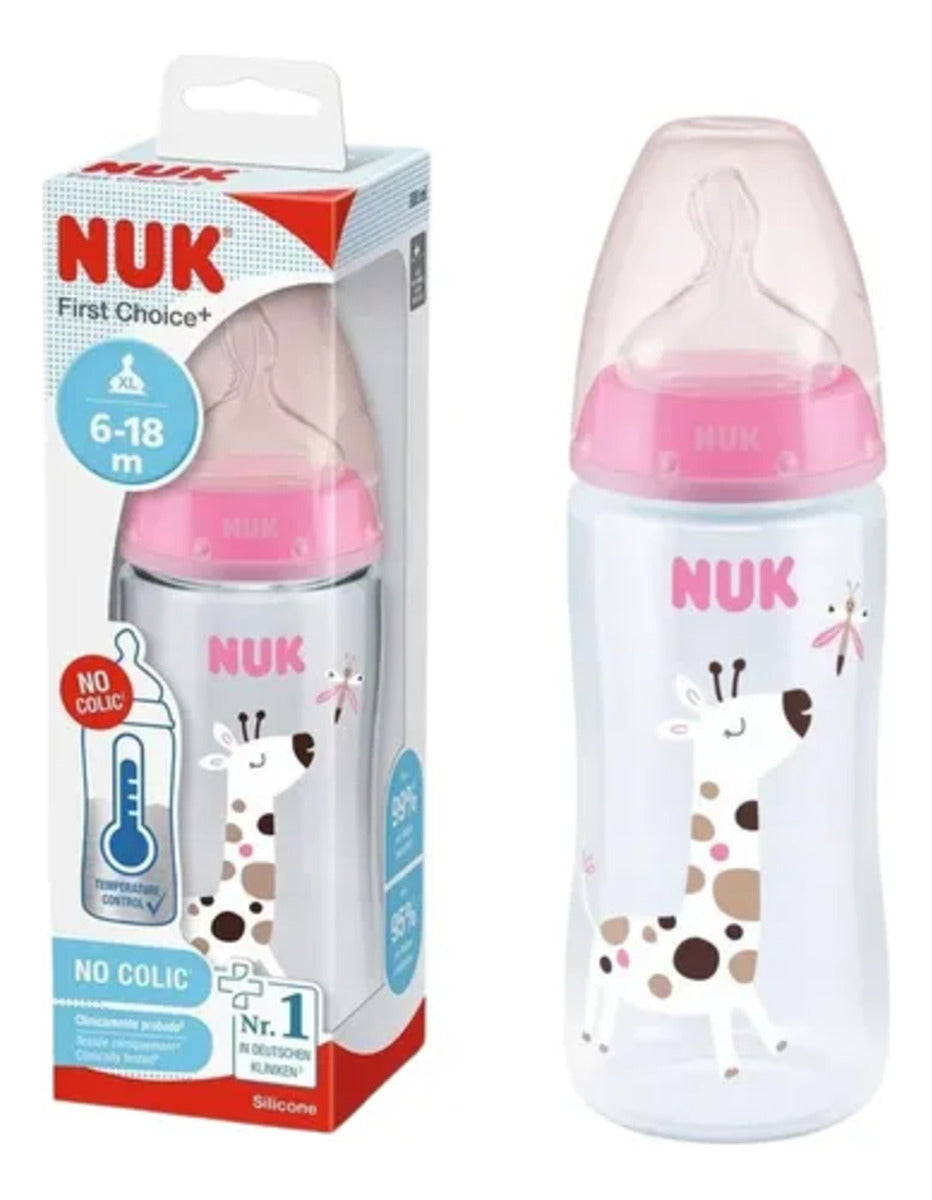Kit 2 Mamaderas 0-6m Firstchoice Cocodrilo Jirafa Nuk 150ml Animales