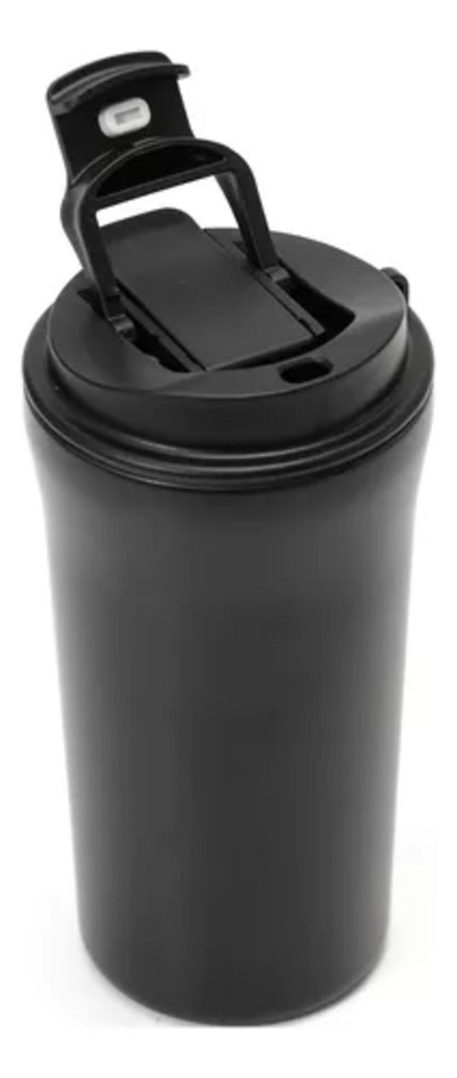 Vaso Termico Thermos X500ml Doble Tapa Sorbete Y Abatible Negro