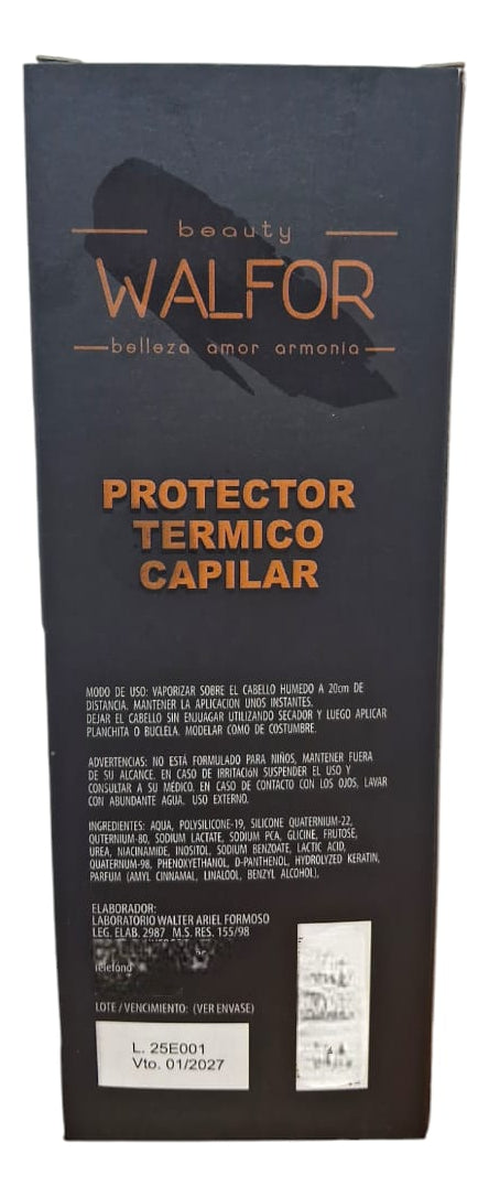 Beauty Walfor Protector Termico Capilar Spray Anti-age + Control Frizz X100grs
