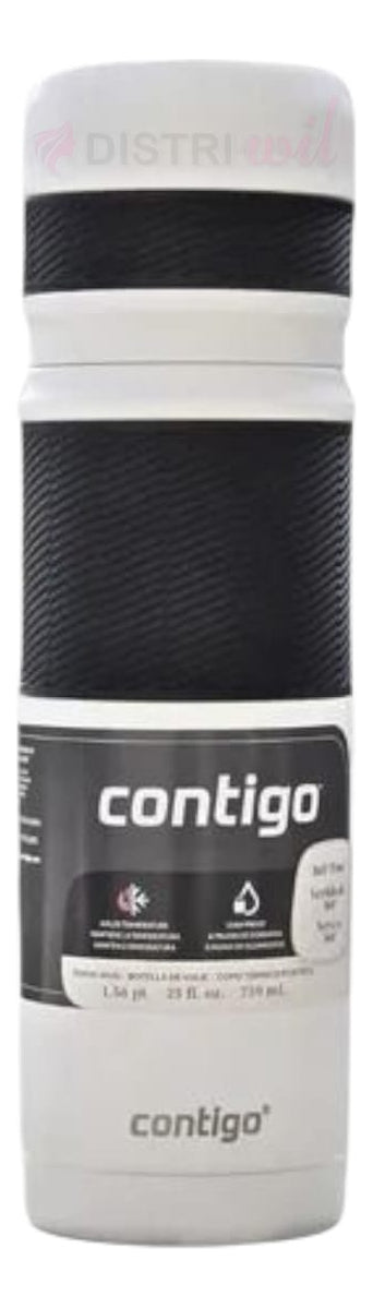 Termo Contigo Salt X739ml + Huron Azul X473ml 30hs Caliente Blanco