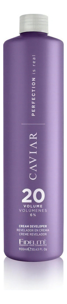 Revelador Oxidante X 900 Ml Caviar - Fidelite 20 Vol. Tono Violeta