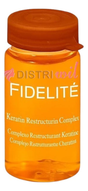 Caja De Ampollas Complejo Keratina Renueva Los Nutrientes Esenciales Del Cabello Brillo Suavidad Hidratante Fidelite X12 Unidades Uso Profesional Premium Salon Belleza