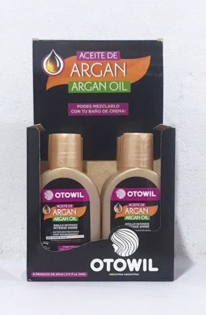 Aceite De Argan Nutricion Y Brillo En Frasco X6 Uni X 60ml