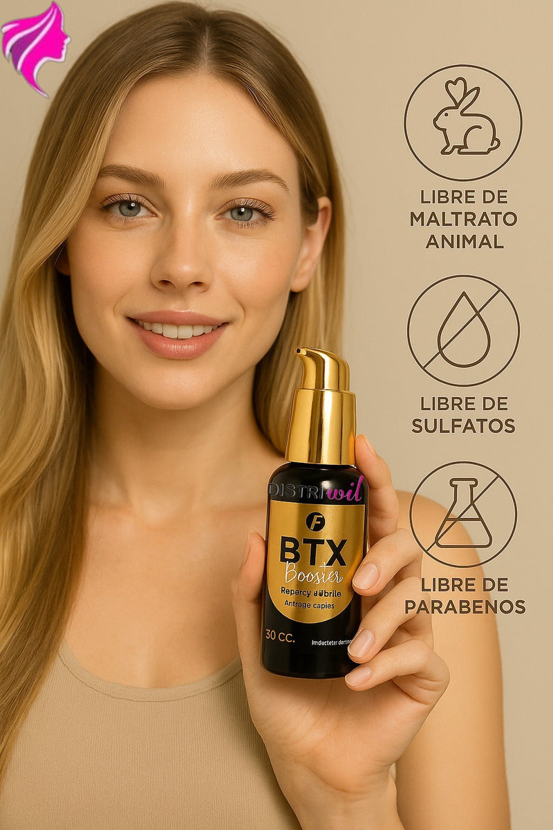 Kit Hidratante Booster Keratina + Booster Btx Frilayp X50cc Repara Y Da Brillo Antiage - Reestructurante Suavidad Nutricion Brillo Humectacion Hidratacion Uso Profesional