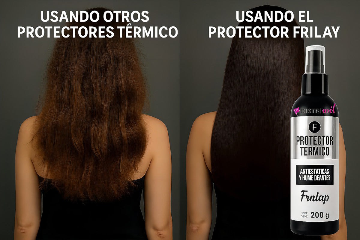 Protector Termico Antiestaticas Y Humectante Frilayp X200g Ideal Uso Pre Planchita Cepillos Termicos Y Secadores - Proteje Con Filtro Uv Hidrata Y Suaviza