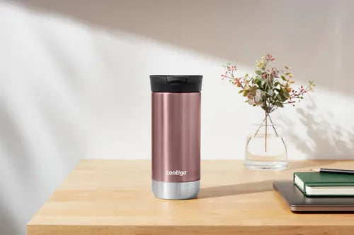 Vaso Térmico Contigo Huron Liso Pine Berry Color Rosa 473ml Pine Berry