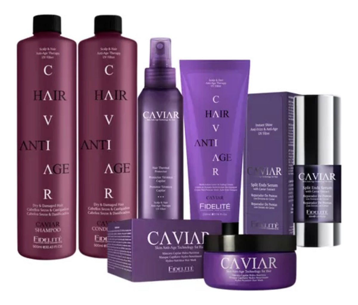 Combo Nutritivo Cabello Seco Y Dañado Linea Caviar Fidelite