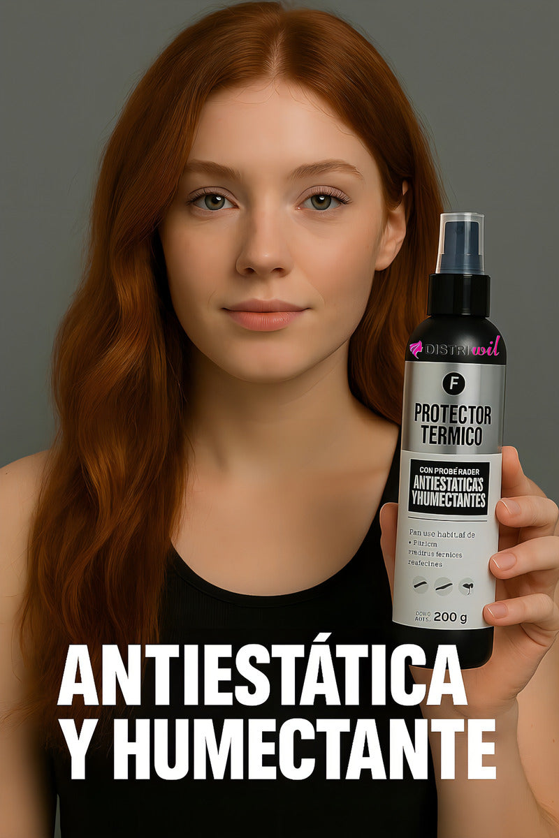 Protector Termico Antiestaticas Y Humectante Frilayp X200g Ideal Uso Pre Planchita Cepillos Termicos Y Secadores - Proteje Con Filtro Uv Hidrata Y Suaviza