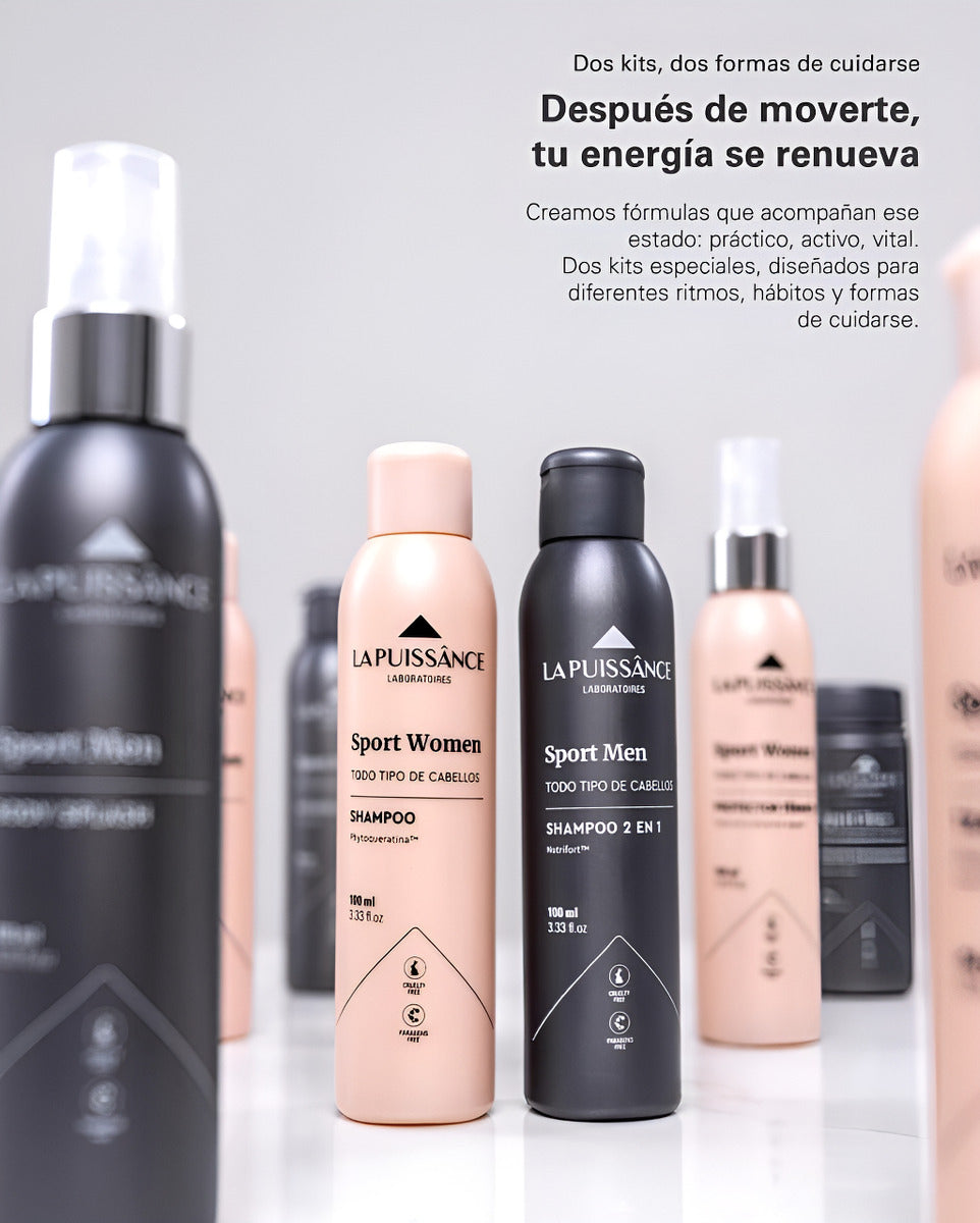 La Puissance Kit Sport Women Todo Tipo Cabello Con Estuche