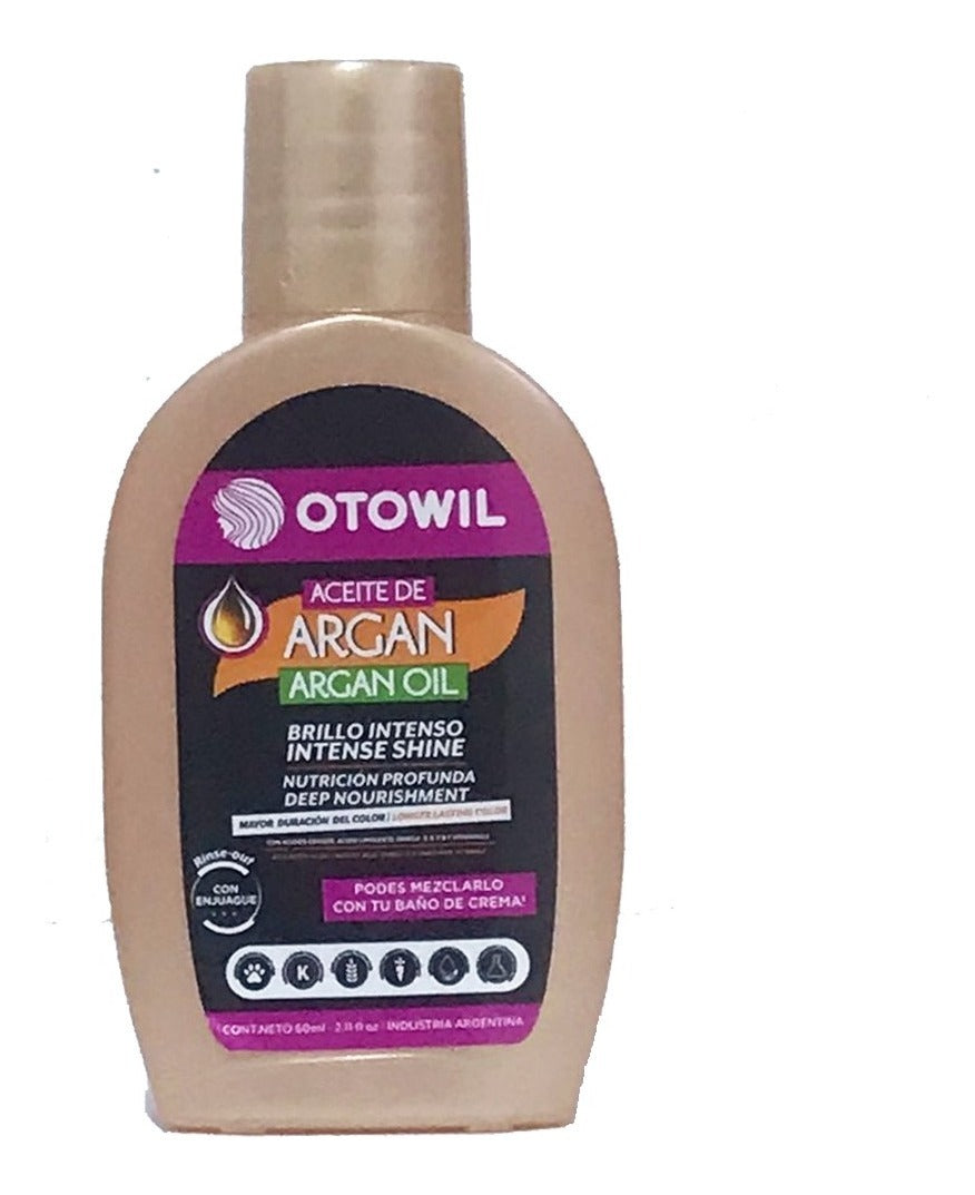 Aceite De Argan Nutricion Y Brillo En Frasco X6 Uni X 60ml