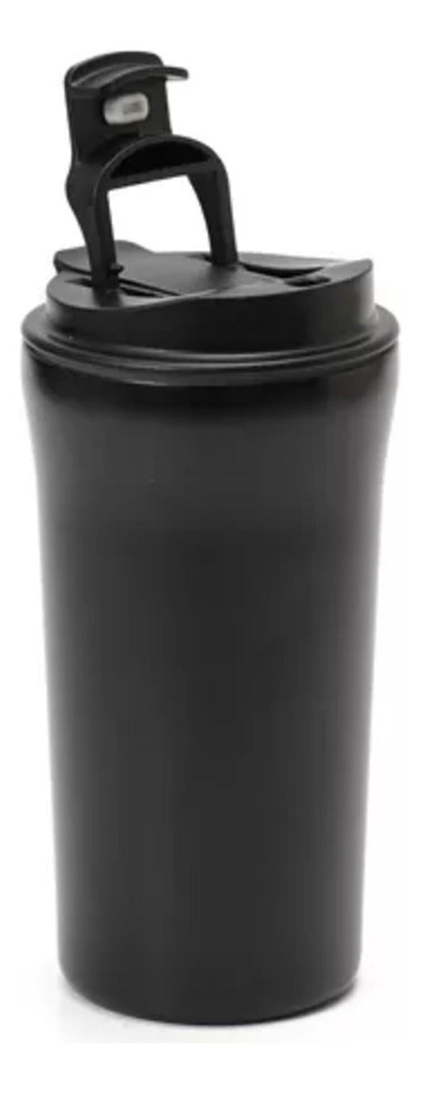 Vaso Termico Thermos X500ml Doble Tapa Sorbete Y Abatible Negro