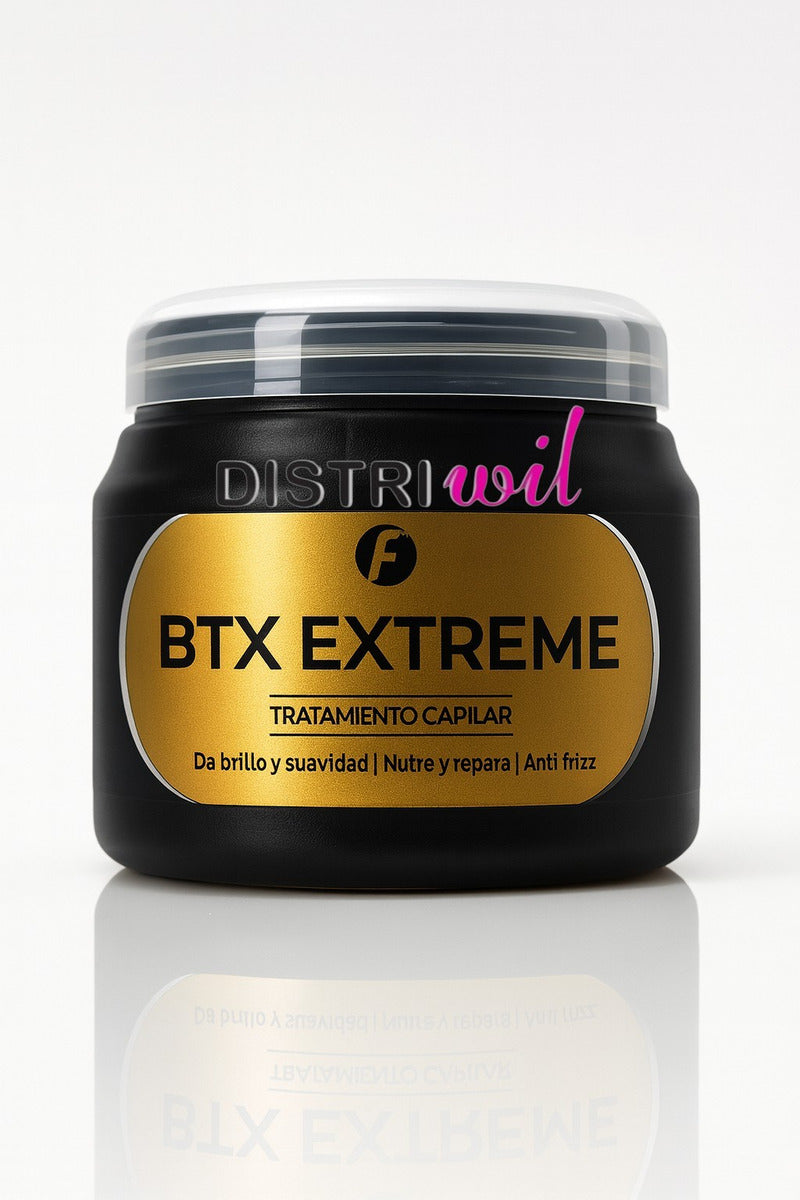 Tratamiento Capilar Btx Extreme Reparacion Intensa X240g X3 Unidades Reconstruccion Capilar Desde La Raiz - Brillo Intenso Uso Profesional Ideal Peluqueria Salon - Con Enjuague Multifuncion