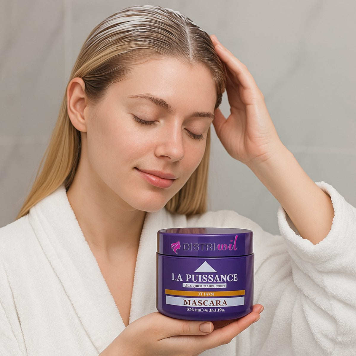 Tratamiento Capilar Matizador La Puissance Silver X250ml Ideal Uso Profesional Estetica Peluqueria Salon - Elimina Tonos Amarillos Para Un Rubio Natural