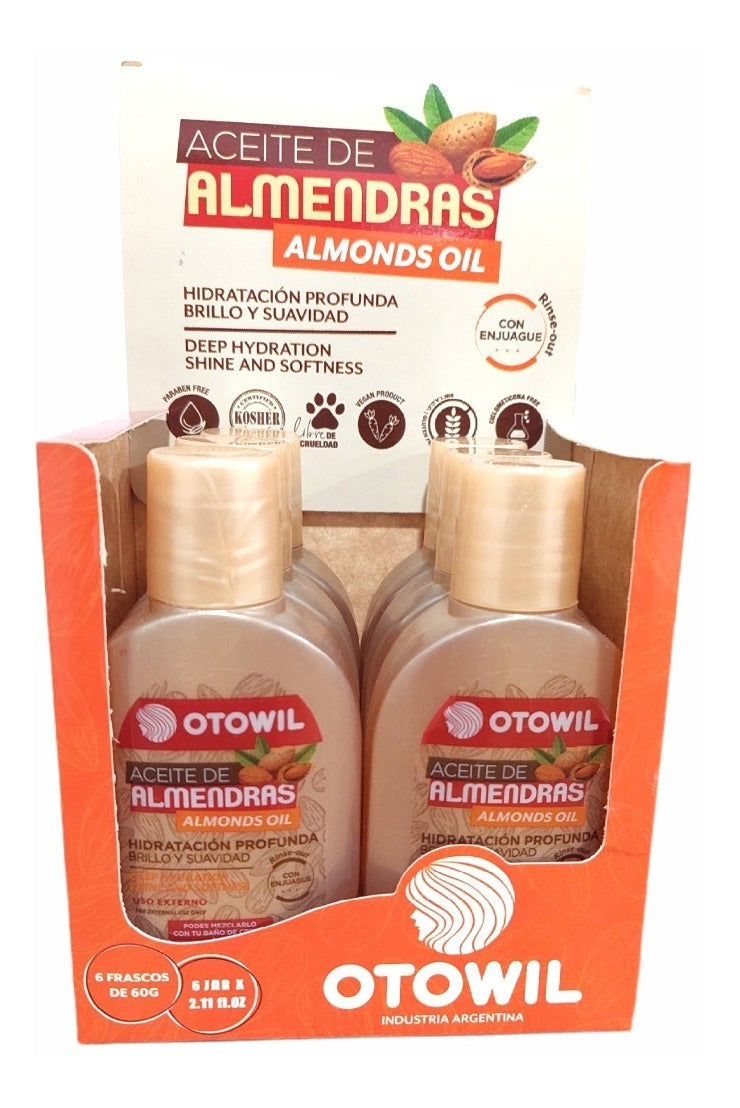 Aceite De Almendras Brillo Y Suavidad Frasco X60g Caja 6uni