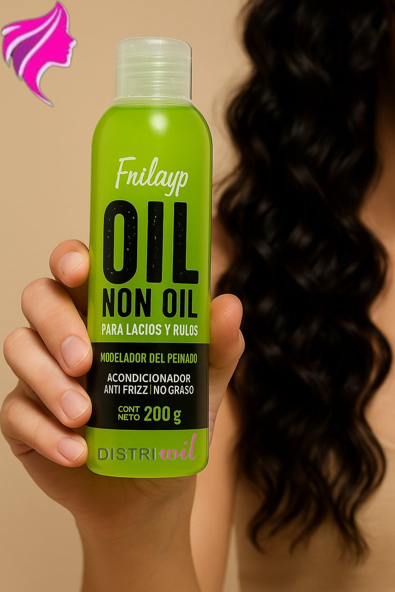 Oil Non Oil Modelador De Peinados Frilayp X200g Acondiciona Antifrizz No Graso - Ideal Lacios Y Rulos - Uso Profesional Absolut Repair Brillo Oleo Extraordinario Hidratante Nutritivo Suaviza Humecta