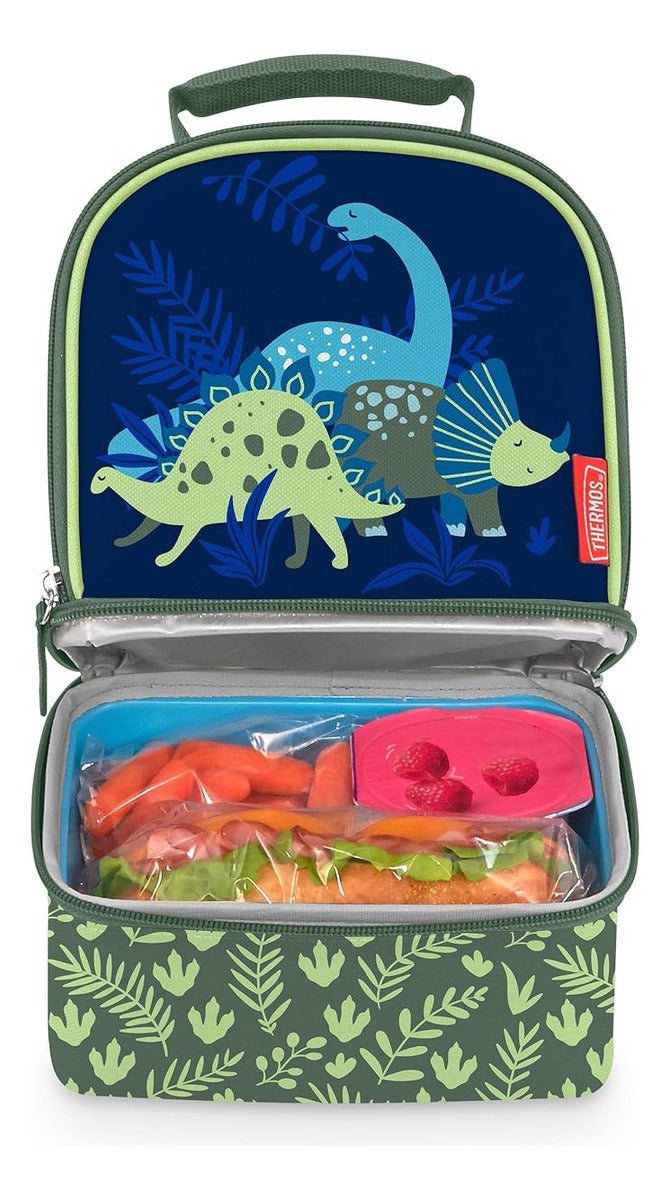 Lonchera Escolar Termica Reino Dinosaurio Thermos Kids Verde Dinosaur Kingdom