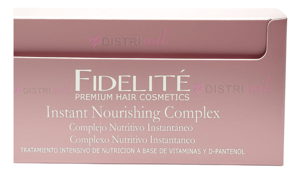 Caja De Ampollas Complejo Nutritivo X12 Unidades Fidelite Recupera la Nutricion Natural A Tu Cabello Suavidad Antifrizz Hidratacion Brillo Humectacion Reparacion Reestructurante