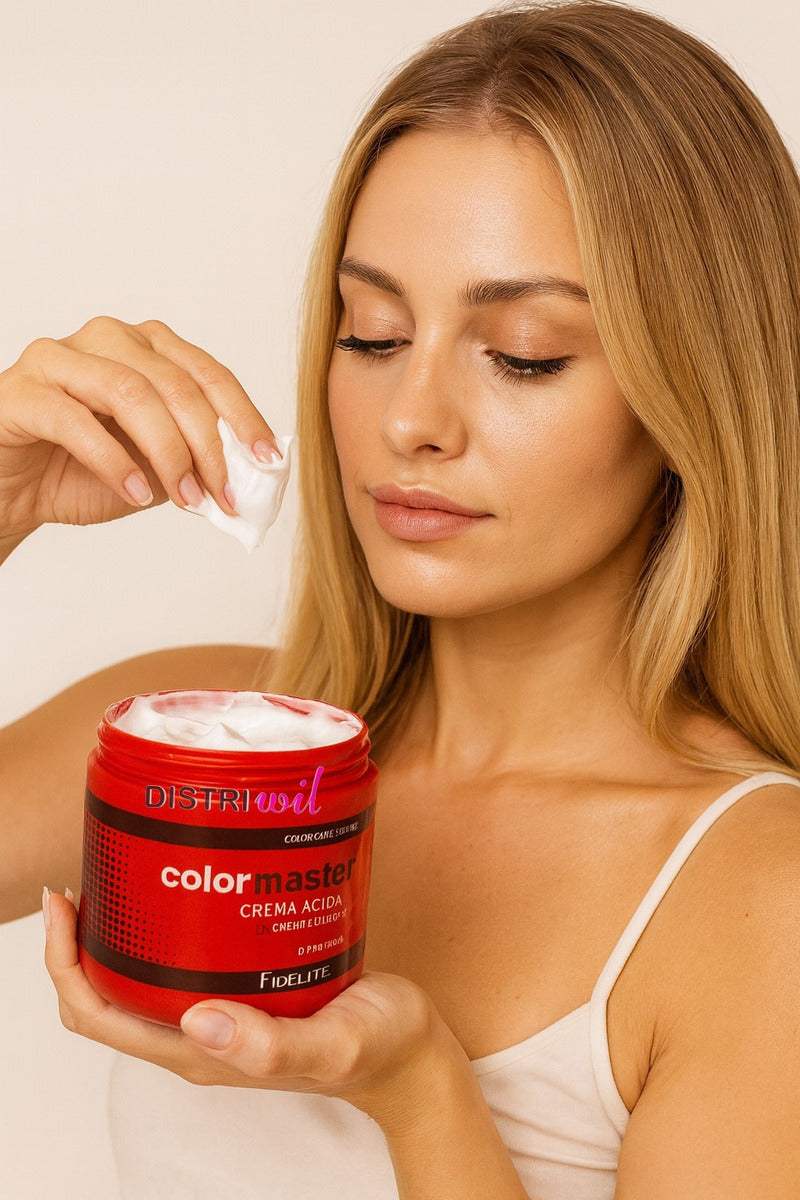 Combo Fidelite Mascaras Capilares Crema Extra Acida X270ml X3 Unidades Restaura Sella Cuticula Antifrizz Protege Fibra Capilar Brillo Hidratacion - Ideal Uso Post Decoloracion Alisado Coloracion