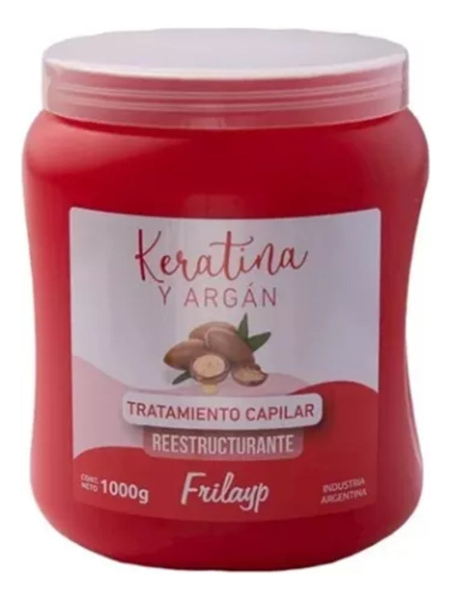 Frilayp Baño Capilar Tratamiento Keratina Y Argan 1kg X6un