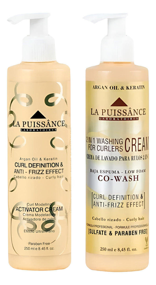 La Puissance Crema De Lavado 2 En 1 Para Rulos X250ml