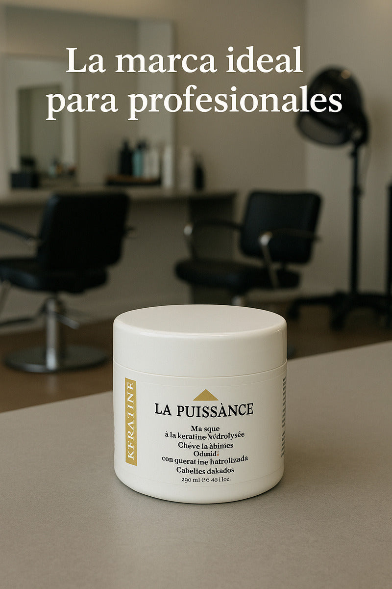 Tratamiento Capilar Keratina Hidrolizada X250g La Puissance Cabellos Dañados - Nutricion Brillo Suavidad Hidratacion - Uso Profesional Ideal Estetica Salon