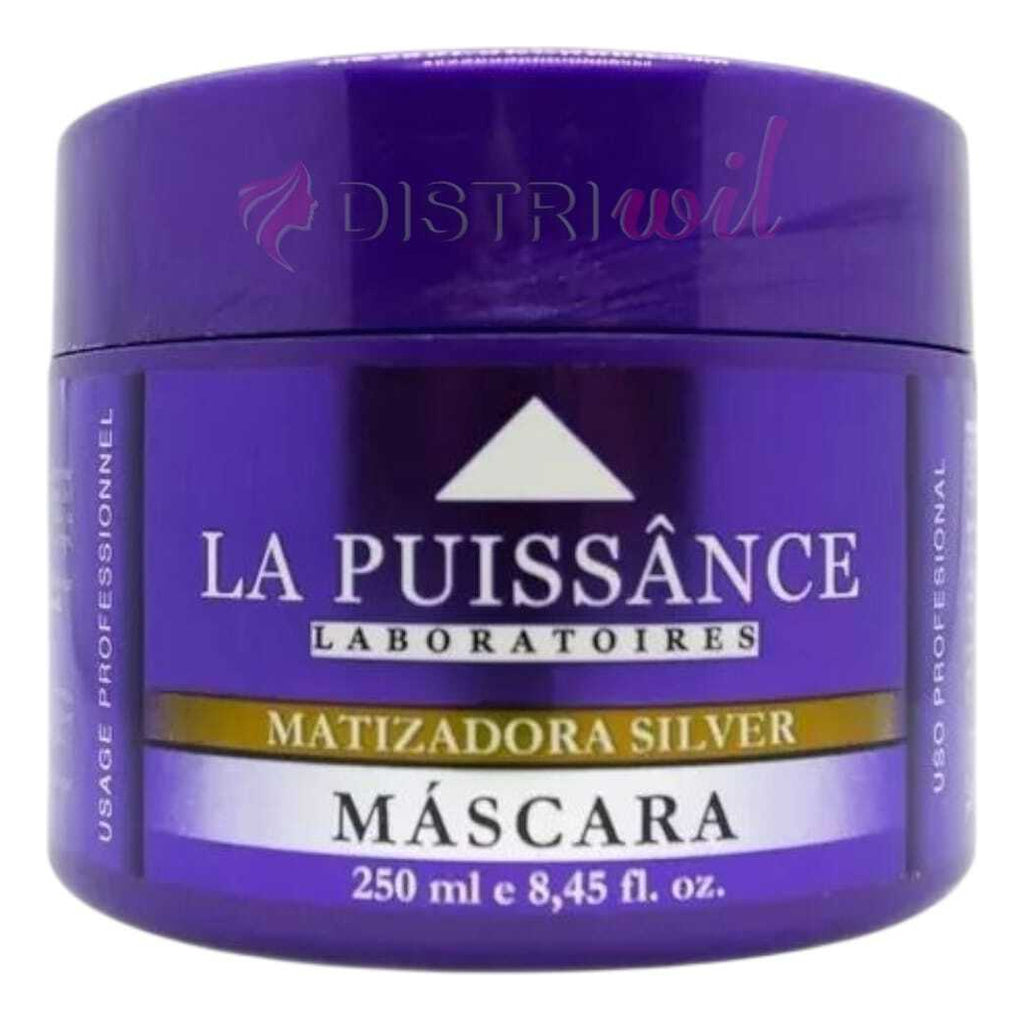 La Puissance Laboratoires Kit 3 Mascaras Capilares Matizador Silver X250ml Uso Profesional Cabellos Grises Rubios Platinados Con Reflejos Ideal Peluqueria Salon Barberia