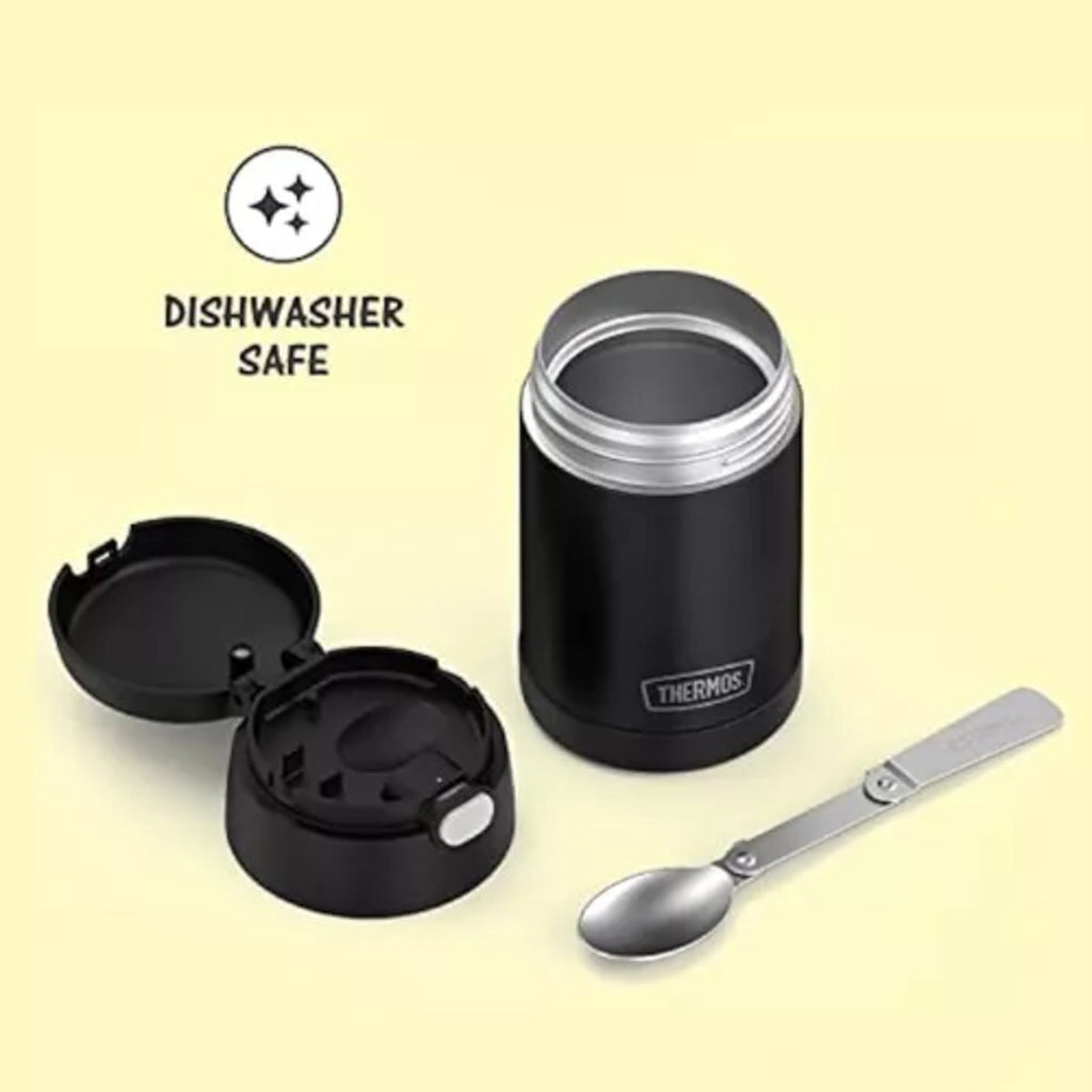 Thermos Tarro Comida Acero Inox Termico X470ml Negro Mate Food Jar