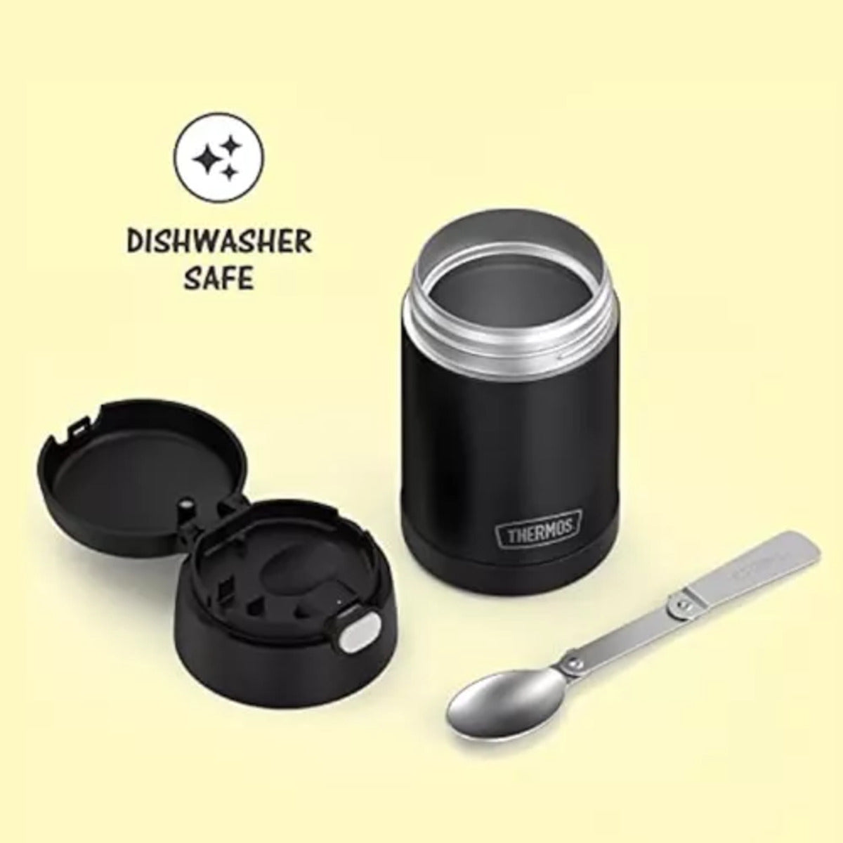 Thermos Tarro Comida Acero Inox Termico X470ml Negro Mate Food Jar
