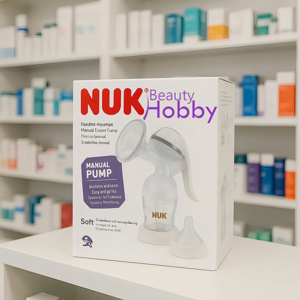 Sacaleches Manual Nuk Para Bebés - Almohadilla Siliconada Suave Y Aterciopelada Con Palanca Ajustadora De Ritmo Y Fuerza De Succion - Libre Bpa Con Granulado Fino Que Estimula El Flujo De Leche