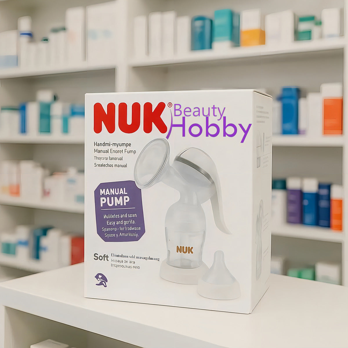 Sacaleches Manual Nuk Para Bebés - Almohadilla Siliconada Suave Y Aterciopelada Con Palanca Ajustadora De Ritmo Y Fuerza De Succion - Libre Bpa Con Granulado Fino Que Estimula El Flujo De Leche