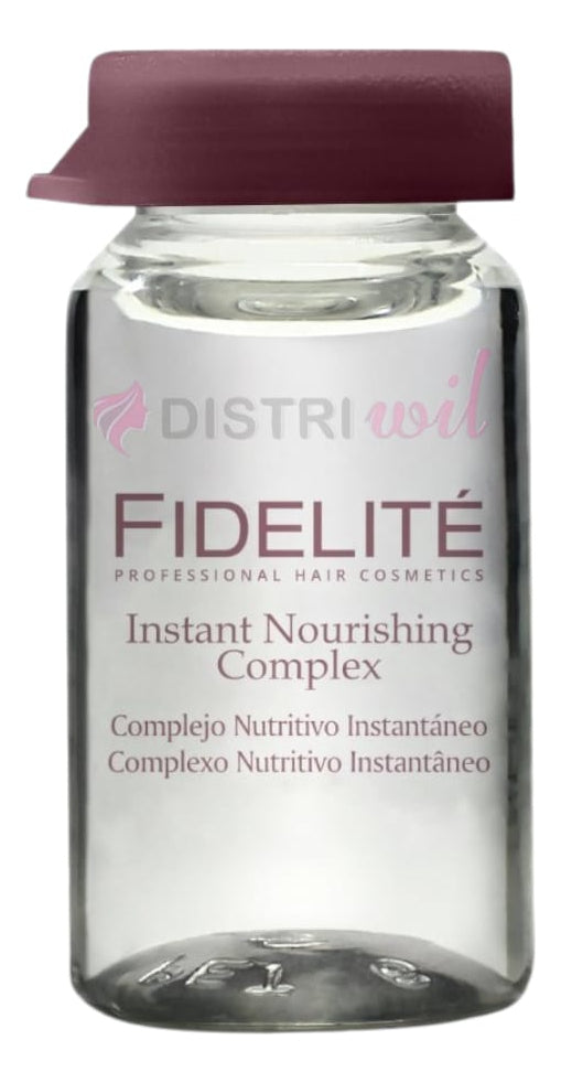 Caja De Ampollas Complejo Nutritivo X12 Unidades Fidelite Recupera la Nutricion Natural A Tu Cabello Suavidad Antifrizz Hidratacion Brillo Humectacion Reparacion Reestructurante