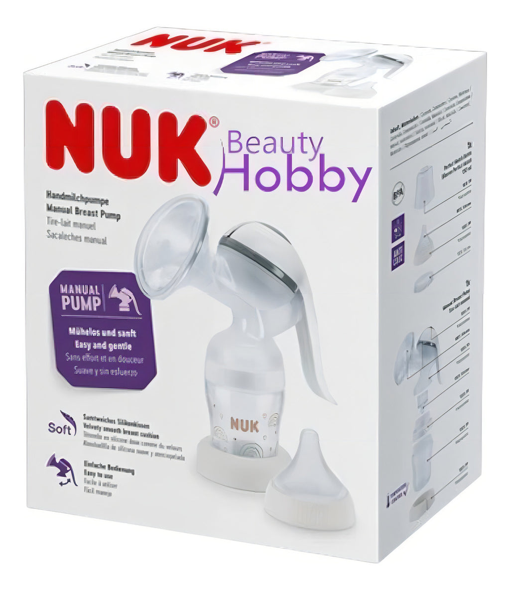 Sacaleches Manual Nuk Para Bebés - Almohadilla Siliconada Suave Y Aterciopelada Con Palanca Ajustadora De Ritmo Y Fuerza De Succion - Libre Bpa Con Granulado Fino Que Estimula El Flujo De Leche