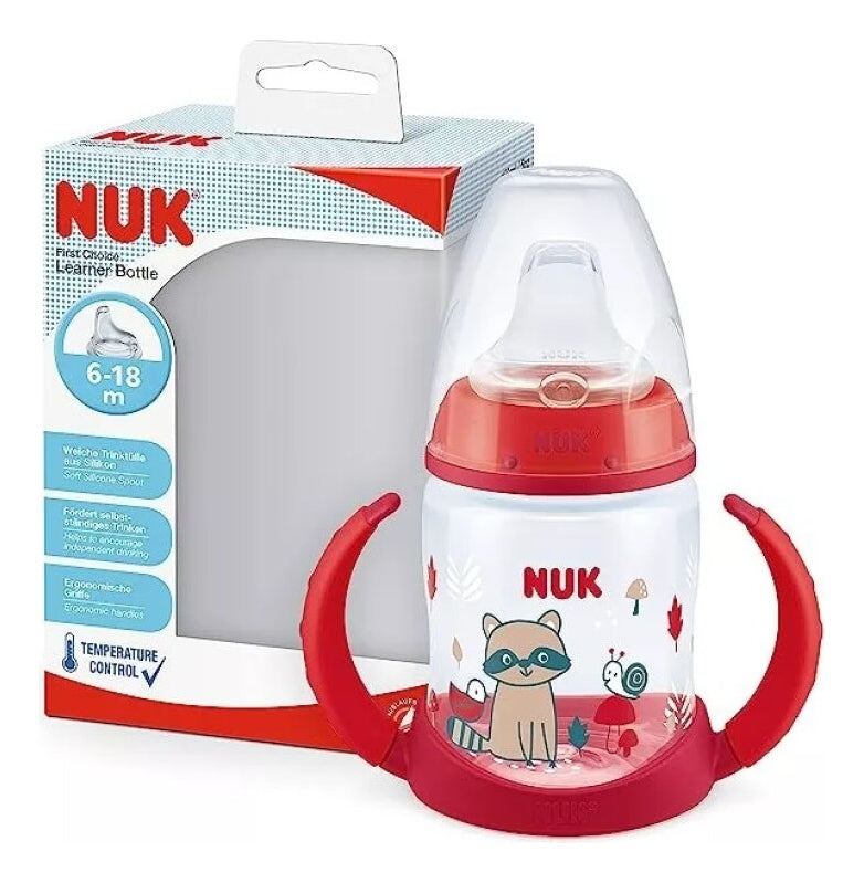 Kit Nuk First Choice X150ml 6-18m + Mini Magic Cup X160ml 6m Rojo Mapache / Patines