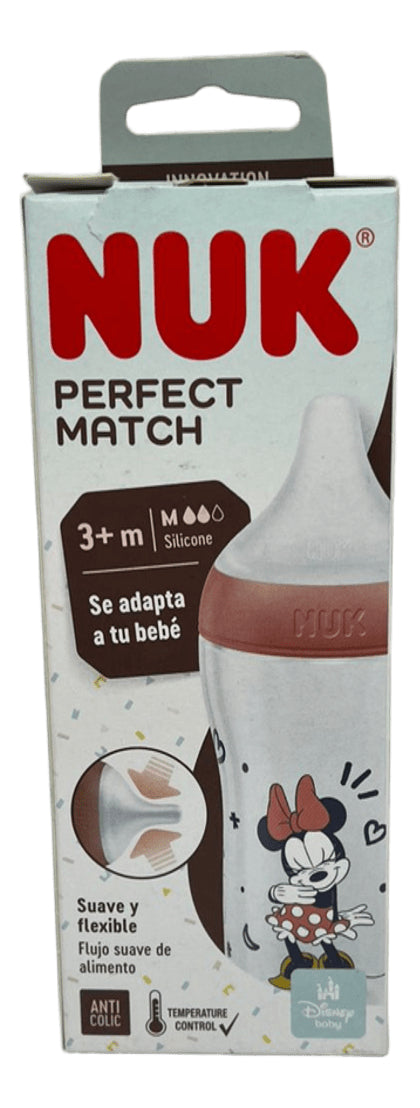 Nuk Perfectmatch Disney Anticolic Mickey Cont Temp X260ml Rojo Mickey Minnie