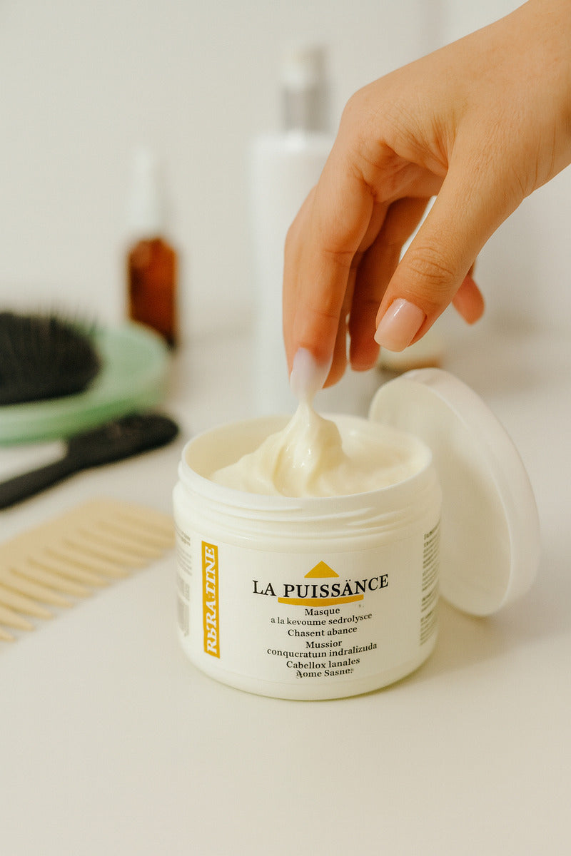 Tratamiento Capilar Keratina Hidrolizada X250g La Puissance Cabellos Dañados - Nutricion Brillo Suavidad Hidratacion - Uso Profesional Ideal Estetica Salon