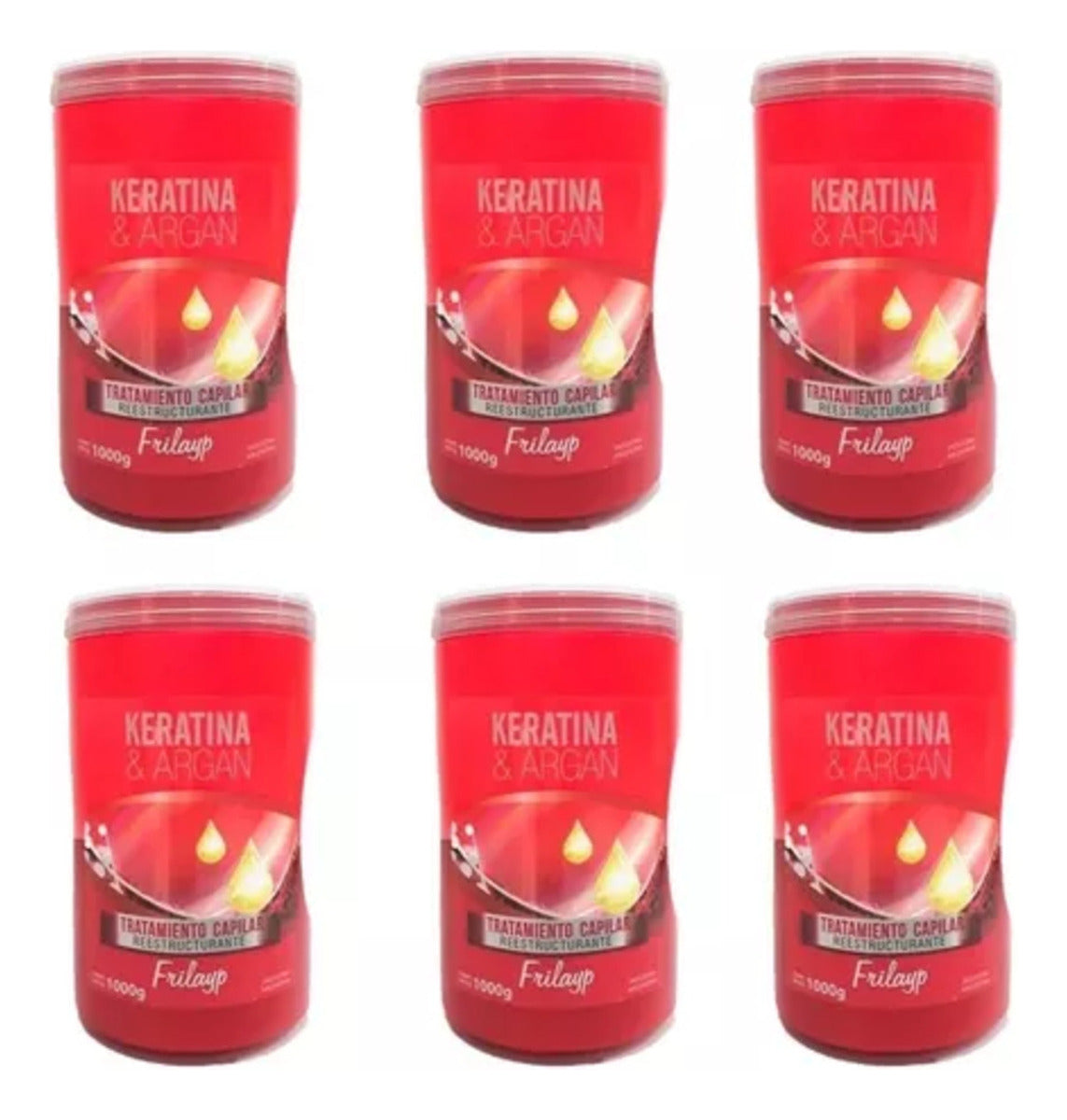 Frilayp Baño Capilar Tratamiento Keratina Y Argan 1kg X6un