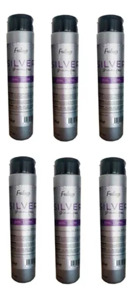 Shampoo Cabello Blanco Grises Matizador Silver Frilayp 370ml