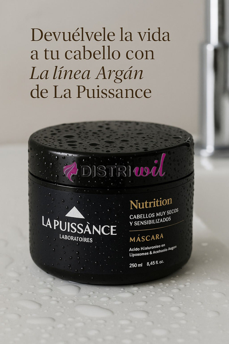 Mascara Capilar Nutricion La Puissance Acido Hialuronico En Liposomas Con Argan X250g Cabello Muy Seco - Uso Profesional Hidratacion Brillo Suavidad Humectacion Renovacion Restauradora