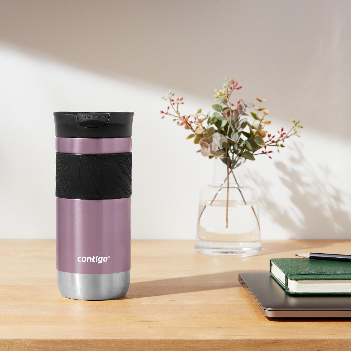 Vaso Acero Inox Byron 473 Ml Contigo Color Rosa Metálico Rosa Metálico Vervain
