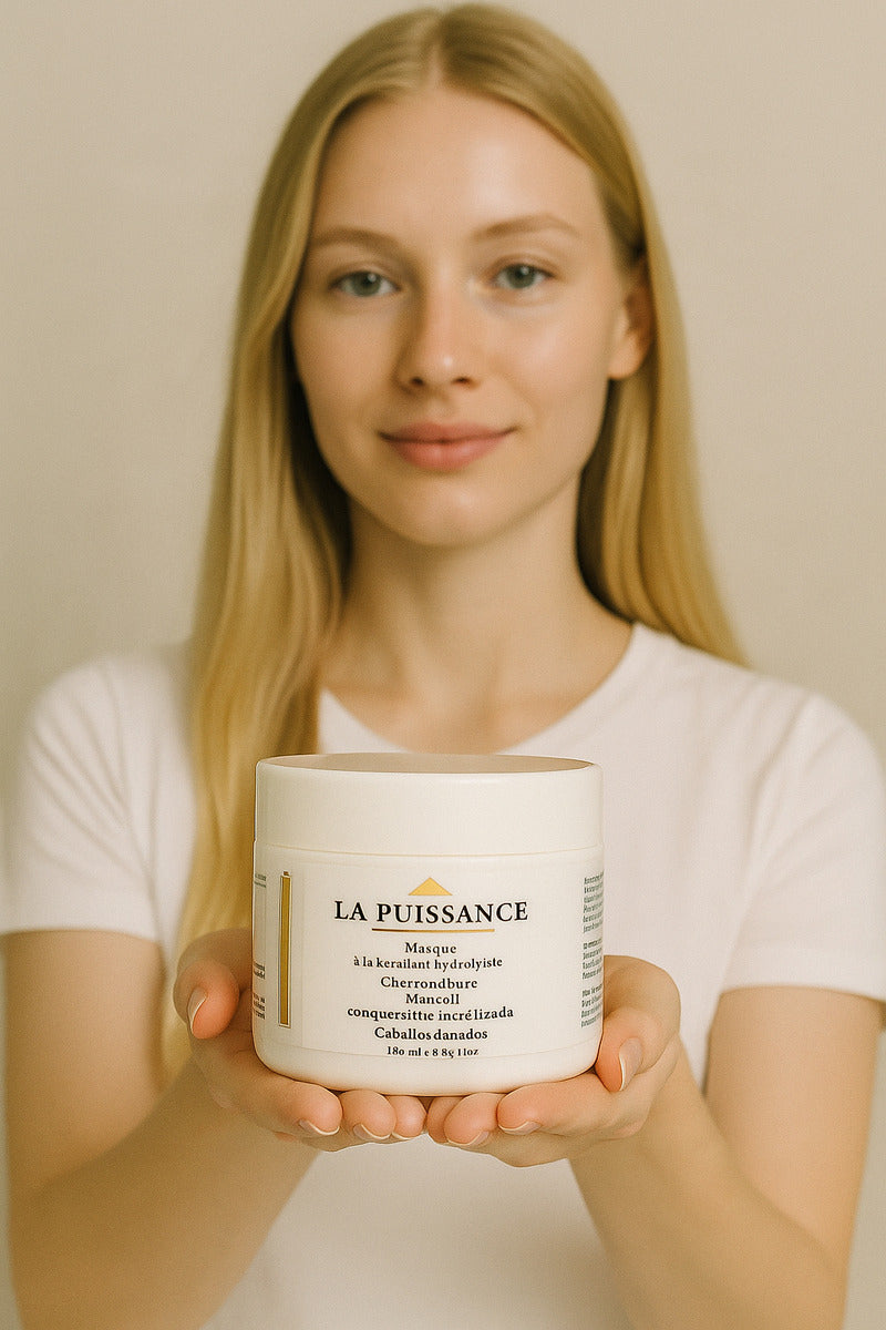 Tratamiento Capilar Keratina Hidrolizada X250g La Puissance Cabellos Dañados - Nutricion Brillo Suavidad Hidratacion - Uso Profesional Ideal Estetica Salon