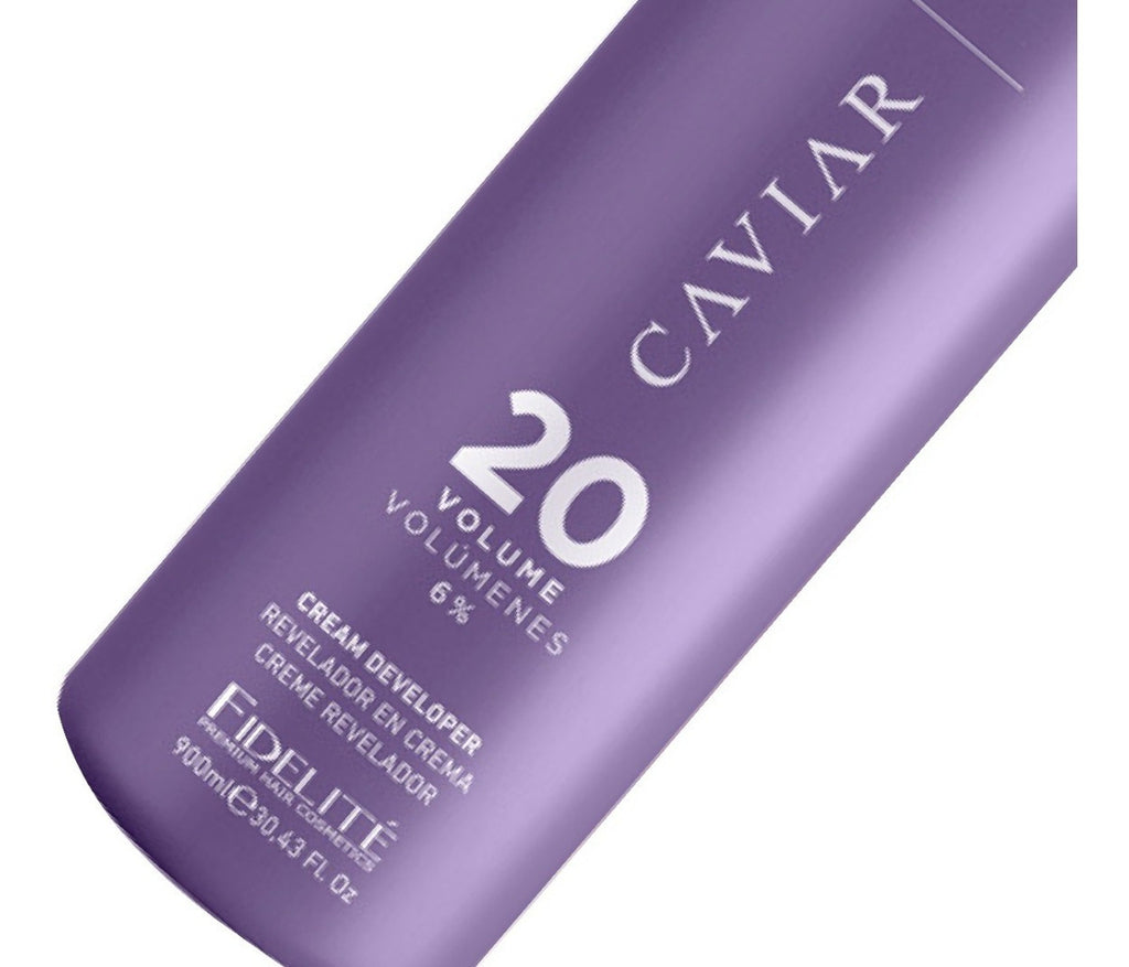 Revelador Oxidante X 900 Ml Caviar - Fidelite 20 Vol. Tono Violeta