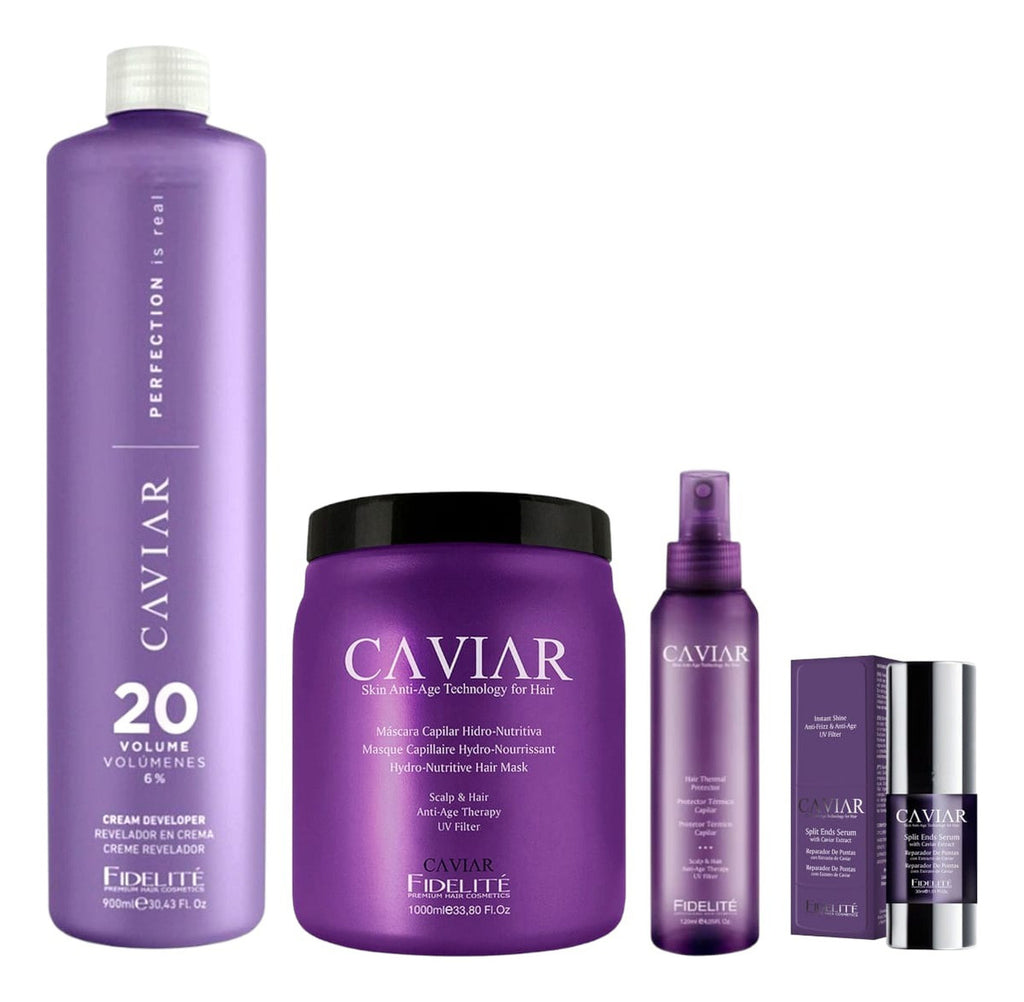 Combo Fidelite Caviar Mask + Protector + Revelador + Serum