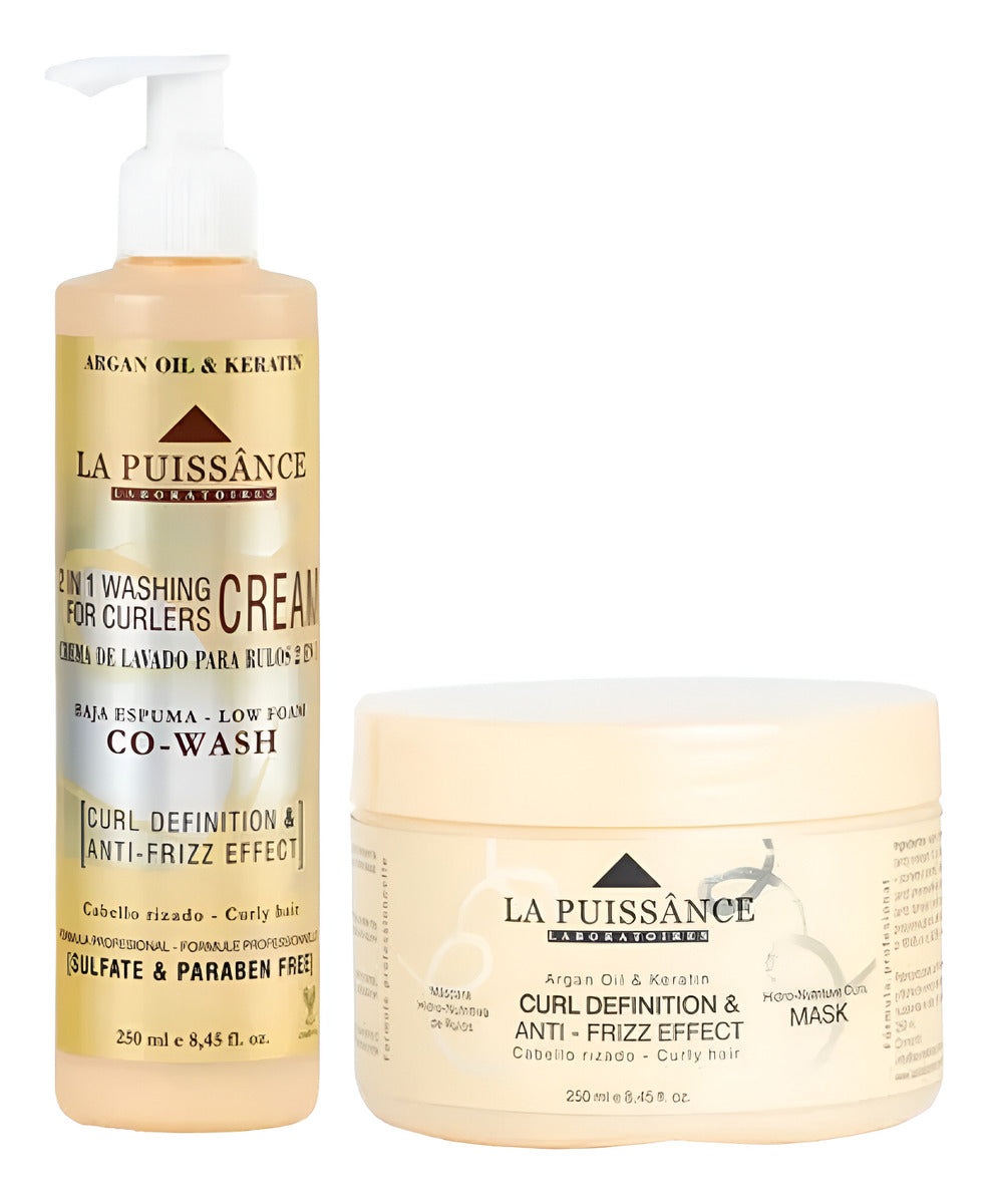 La Puissance Crema De Lavado 2 En 1 Para Rulos X250ml