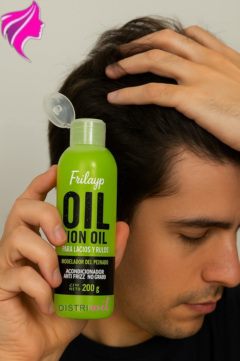 Oil Non Oil Modelador De Peinados Frilayp X200g Acondiciona Antifrizz No Graso - Ideal Lacios Y Rulos - Uso Profesional Absolut Repair Brillo Oleo Extraordinario Hidratante Nutritivo Suaviza Humecta